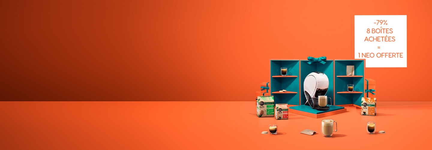  Machine à café NEO Latte Gratuite avec l'achat d'un minimum de 8 boîtes NEO banner