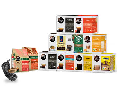 9 Packungen mit gratis NEO Start Adapter | NESCAFÉ® Dolce Gusto® header image