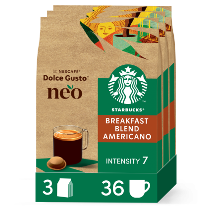 NEO Starbucks® Breakfast Blend Americano Vorteilspack - 36 Pads