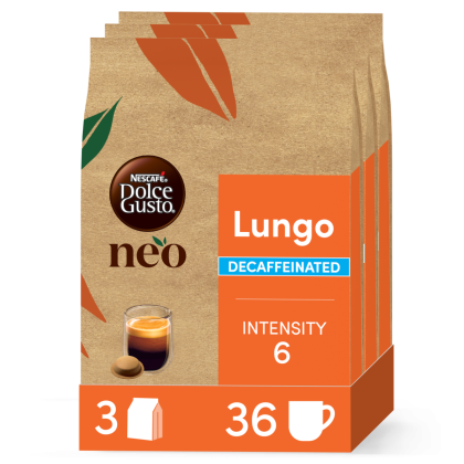 NEO Lungo Decaffeinato Vorteilspack - 36 Pads