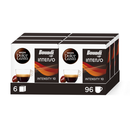 BUONDI INTENSO VORTEILSPACK 96 KAPSELN Box - Vorderseite - NESCAFÉ® Dolce Gusto®