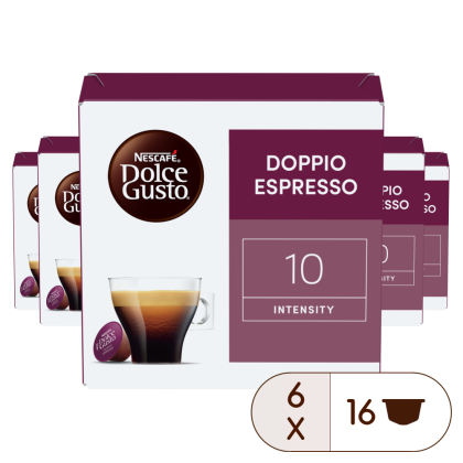 DOPPIO ESPRESSO VORTEILSPACK 96 KAPSELN Box - Vorderseite - NESCAFÉ® Dolce Gusto®
