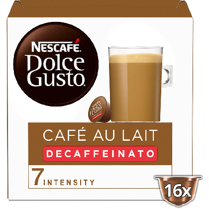 Frontansicht CAFÉ AU LAIT DECAFFEINATO Kapselbox 
