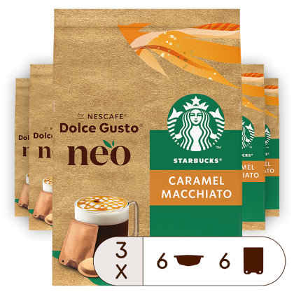 NEO Starbucks® Caramel Macchiato Vorteilspack - 18 Pads & 18 Sachets