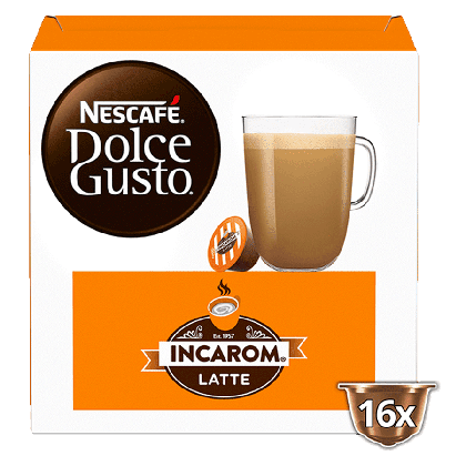 Frontansicht Incarom Latte Kapselbox 