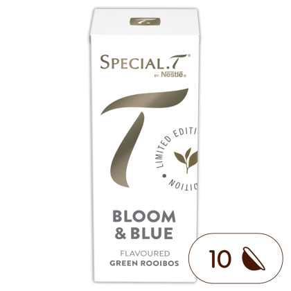 Vorderseite der Bloom & Blue-Schachtel