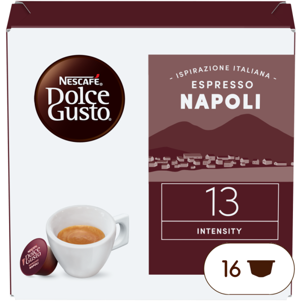 Boîte de 16 capsules RISTRETTO NAPOLI STYLE 16 CAPSULES NESCAFÉ® Dolce Gusto®
