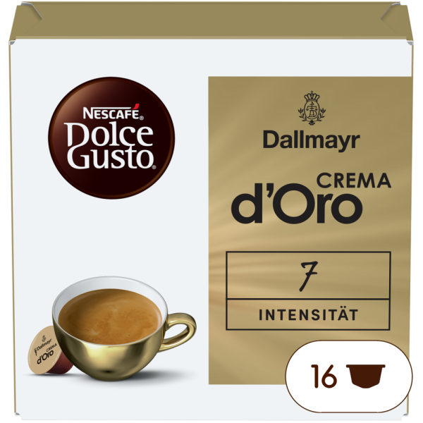 Boîte de 16 capsules DALLMAYR CREMA D'ORO 16 CAPSULES NESCAFÉ® Dolce Gusto®