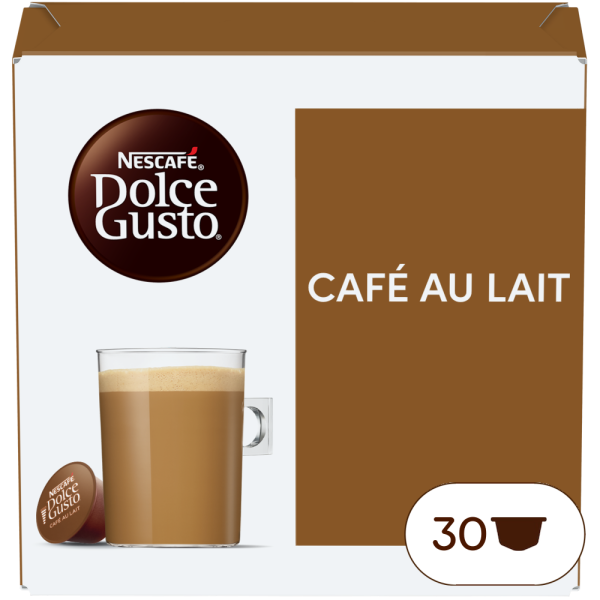 CAFÉ AU LAIT MAGNUM 30 KAPSELN Box - Vorderseite - NESCAFÉ® Dolce Gusto®