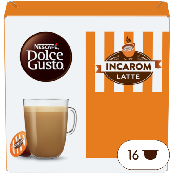 Boîte de 16 capsules INCAROM LATTE 16 CAPSULES NESCAFÉ® Dolce Gusto®