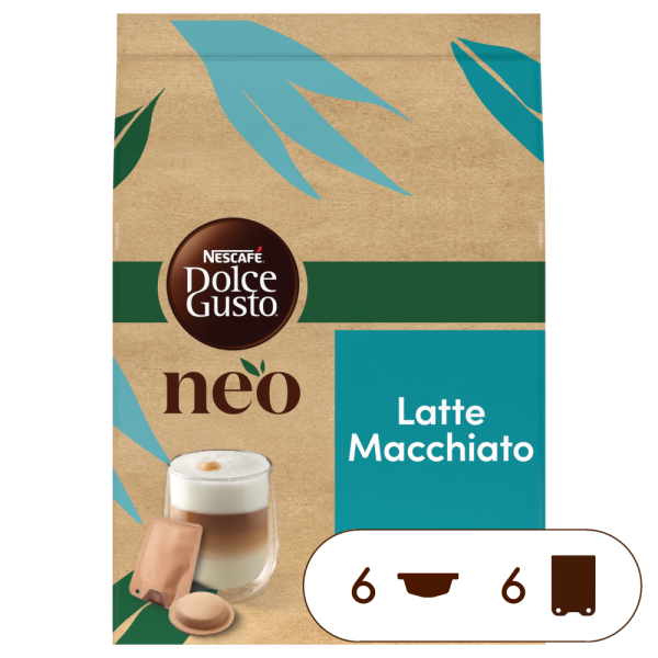 Boîte de 12 capsules NEO Latte Macchiato 6 Pods & 6 Sachets NESCAFÉ® Dolce Gusto®