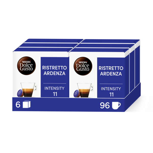 RISTRETTO ARDENZA VORTEILSPACK 96 KAPSELN Box - Vorderseite - NESCAFÉ® Dolce Gusto®
