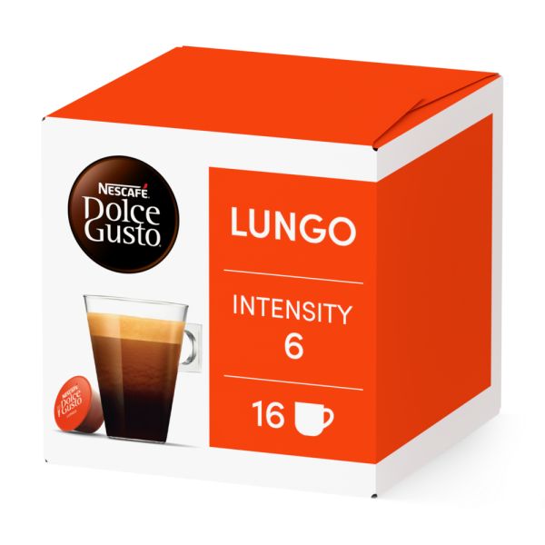LUNGO 16 KAPSELN Box - Vorderseite - NESCAFÉ® Dolce Gusto®