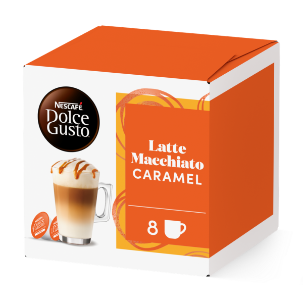 Frontansicht Caramel Latte Macchiato Kapselbox