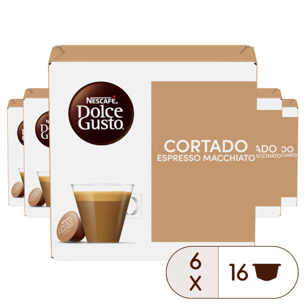 CORTADO VORTEILSPACK 96 KAPSELN Box - Vorderseite - NESCAFÉ® Dolce Gusto®