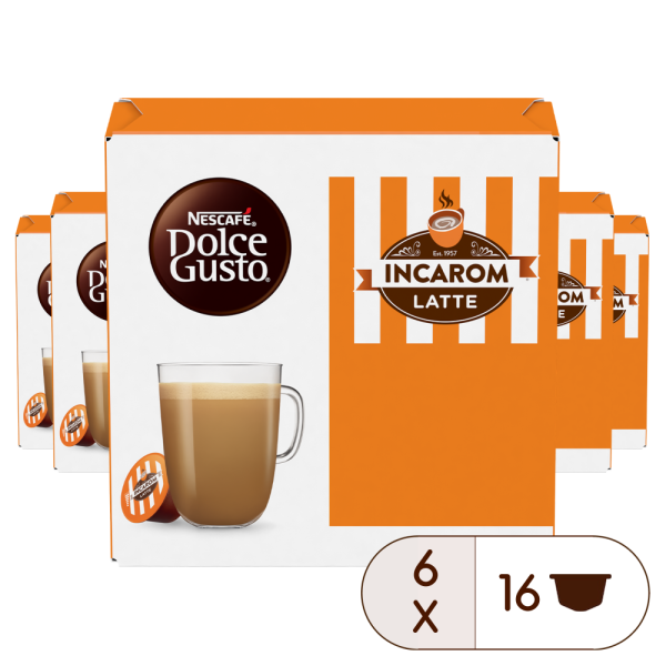 INCAROM LATTE VORTEILSPACK 96 KAPSELN Box - Vorderseite - NESCAFÉ® Dolce Gusto®