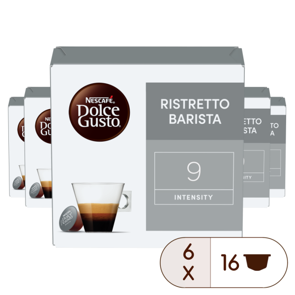 RISTRETTO BARISTA VORTEILSPACK 96 KAPSELN Box - Vorderseite - NESCAFÉ® Dolce Gusto®