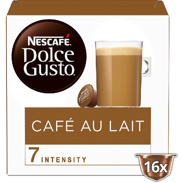 Frontansicht Café au Lait Kapselbox