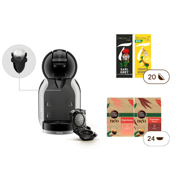 Pack Mini Me Noire Arctique -grise + 1 NEO Start + 1 Infuseur SPECIAL.T® + 4 Boîtes