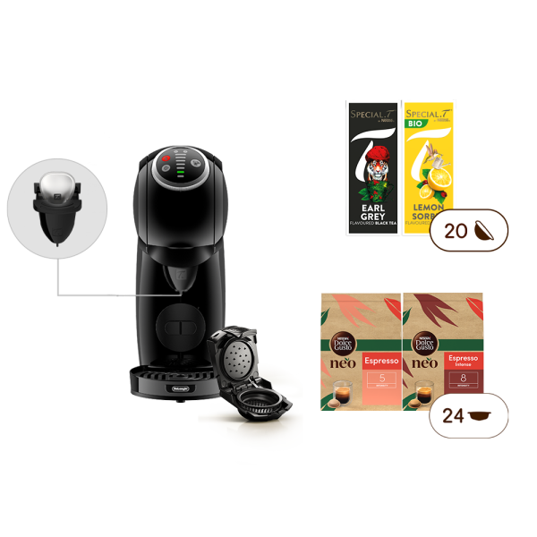 Pack Genio S Touch Anthracite + 1 NEO Start + 1 Infuseur SPECIAL.T® + 4 Boîtes