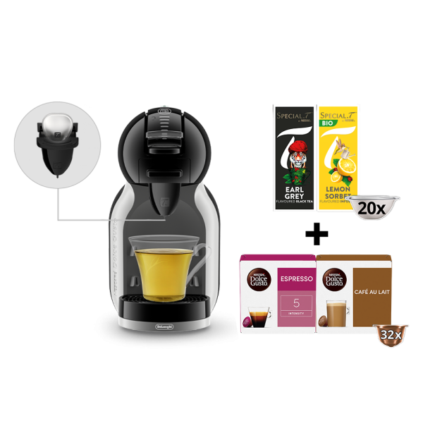 Mini Me Schwarz-arktisch-grau + 4 boxen + 1 SPECIAL.T® Infuser