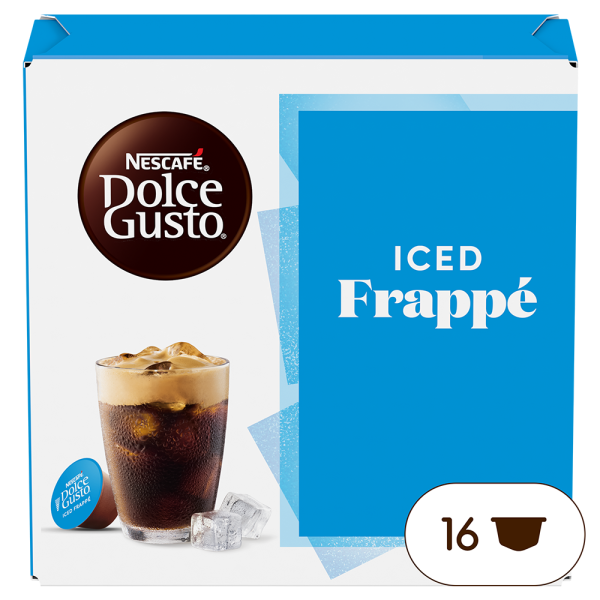vue avant du pack de capsules d'iced frappé