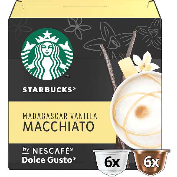 Frontansicht STARBUCKS® Madagascar Vanilla Macchiato Kapselbox