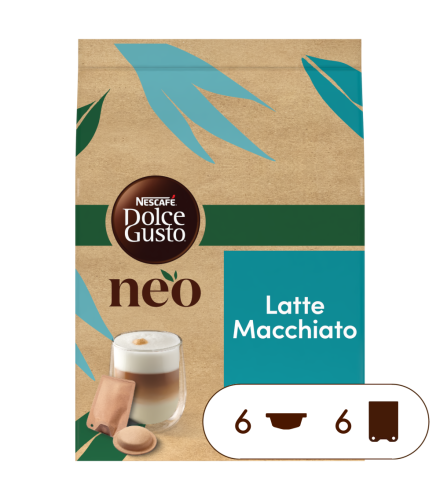 NEO Latte Macchiato 6 Pods & 6 Sachets Box - Vorderseite - NESCAFÉ® Dolce Gusto®