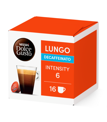 Bo&icirc;te de 16 capsules LUNGO DECAFFEINATO 16 CAPSULES NESCAF&Eacute;&reg; Dolce Gusto&reg;