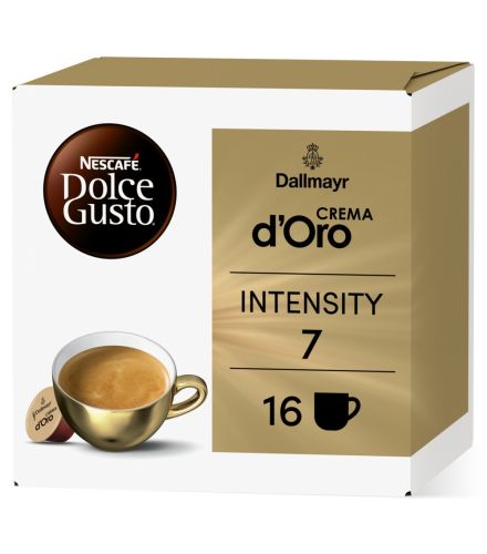 DALLMAYR CREMA D'ORO 16 KAPSELN Box - Vorderseite - NESCAF&Eacute;&reg; Dolce Gusto&reg;