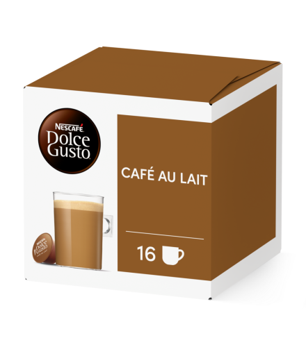 Boîte de 16 capsules CAFÉ AU LAIT 16 CAPSULES NESCAFÉ® Dolce Gusto®