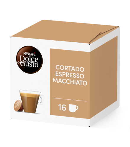 CORTADO 16 KAPSELN Box - Vorderseite - NESCAF&Eacute;&reg; Dolce Gusto&reg;