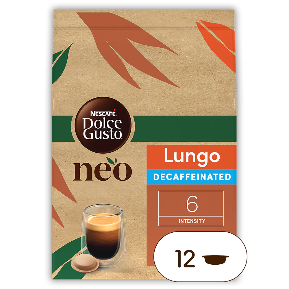 NEO Lungo Decaffeinated Coffee Pods NESCAFE Dolce Gusto
