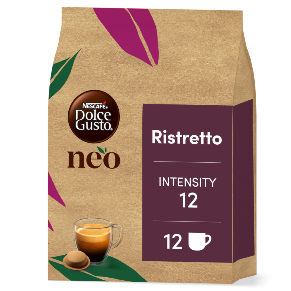 front view of the neo ristretto with a pod