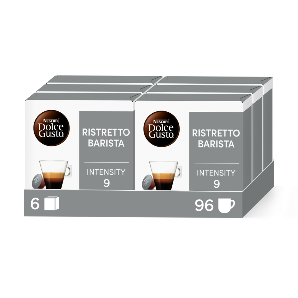 RISTRETTO BARISTA VORTEILSPACK 96 KAPSELN Box - Vorderseite - NESCAFÉ® Dolce Gusto®