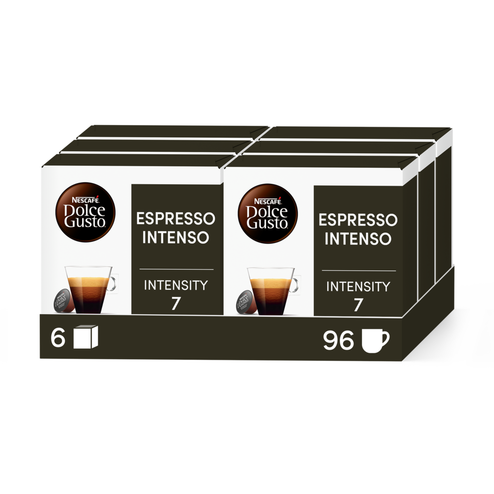 ESPRESSO INTENSO VORTEILSPACK 96 KAPSELN Box - Vorderseite - NESCAFÉ® Dolce Gusto®