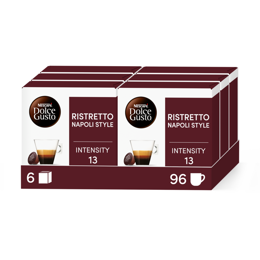 Boîte de 96 capsules RISTRETTO NAPOLI PACK AVANTAGE 96 CAPSULES NESCAFÉ® Dolce Gusto®