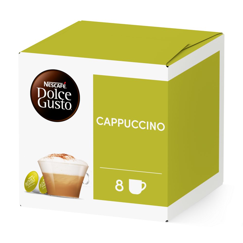 CAPPUCCINO 16 KAPSELN Box - Vorderseite - NESCAFÉ® Dolce Gusto®