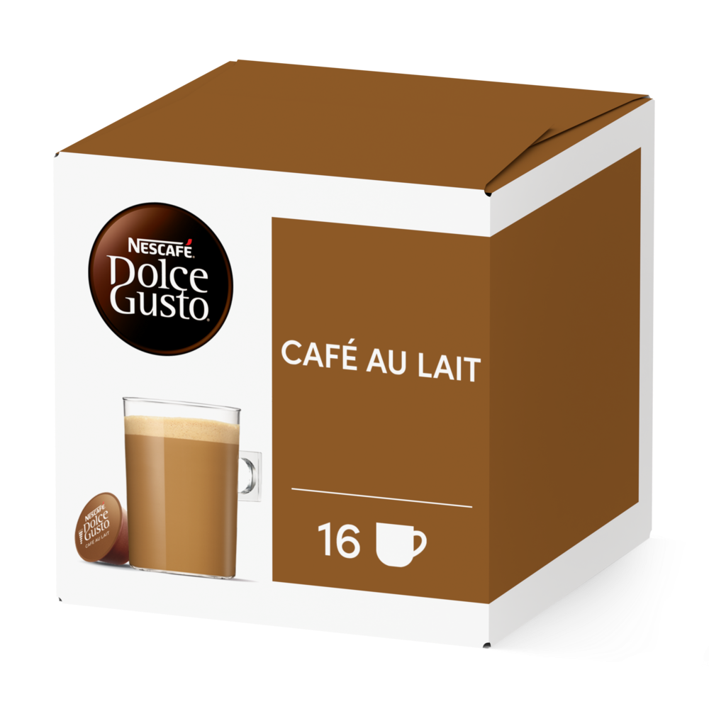 CAFÉ AU LAIT 16 KAPSELN Box - Vorderseite - NESCAFÉ® Dolce Gusto®