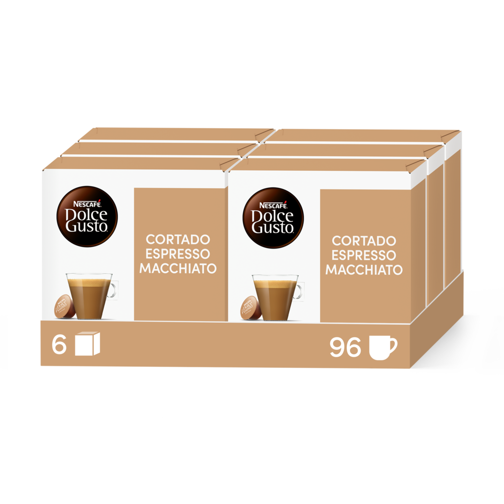 CORTADO VORTEILSPACK 96 KAPSELN Box - Vorderseite - NESCAFÉ® Dolce Gusto®