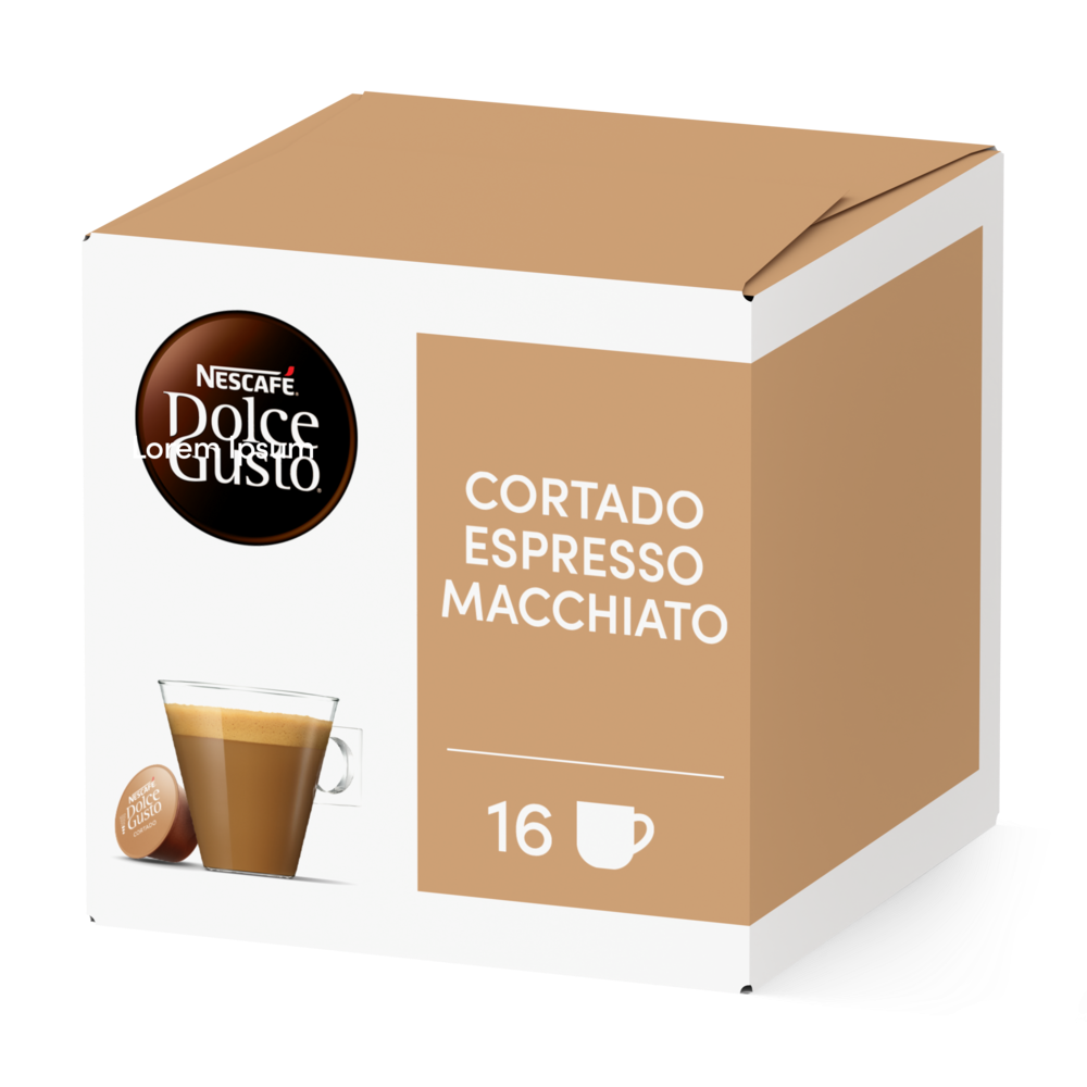CORTADO 16 KAPSELN Box - Vorderseite - NESCAFÉ® Dolce Gusto®