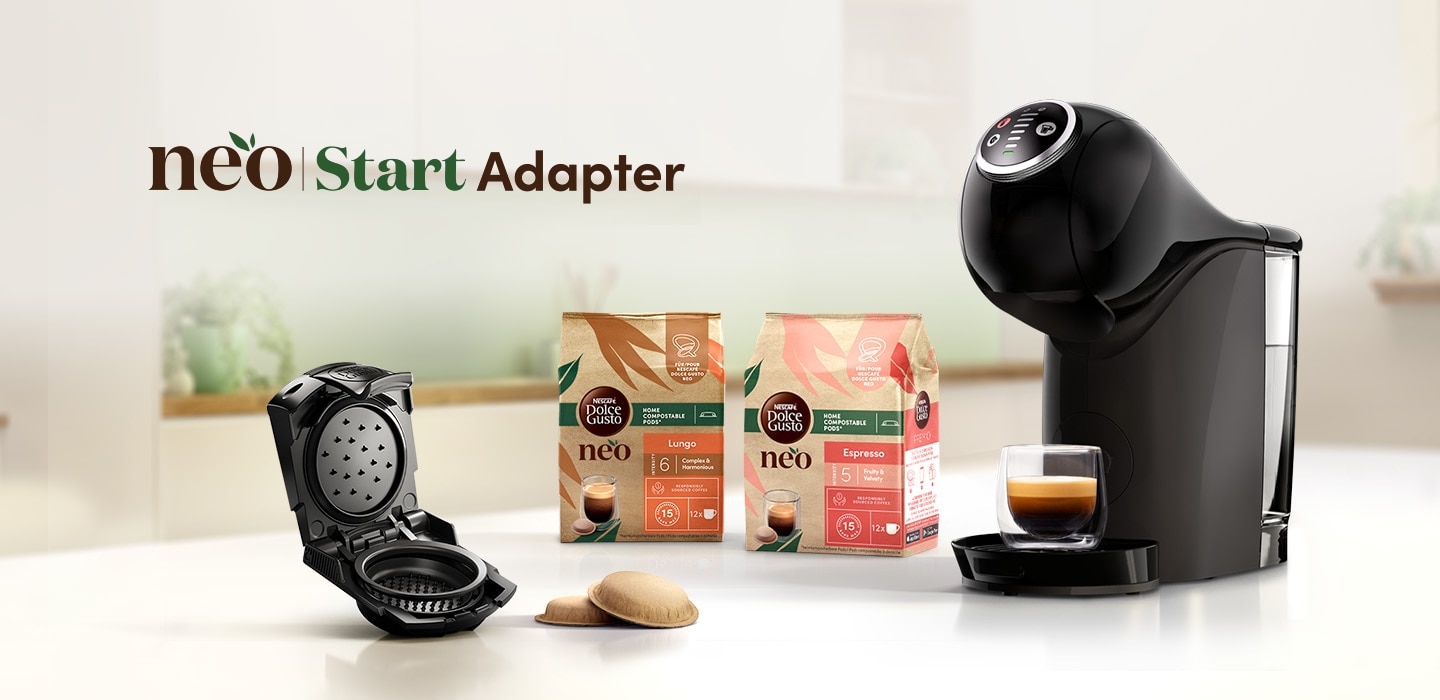 NESCAFÉ Dolce Gusto Produkte und NESCAFÉ Dolce Gusto Maschine mit dem NEO Start Adapter
