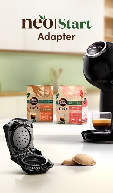 NESCAFÉ Dolce Gusto Produkte und NESCAFÉ Dolce Gusto Maschine mit dem NEO Start Adapter