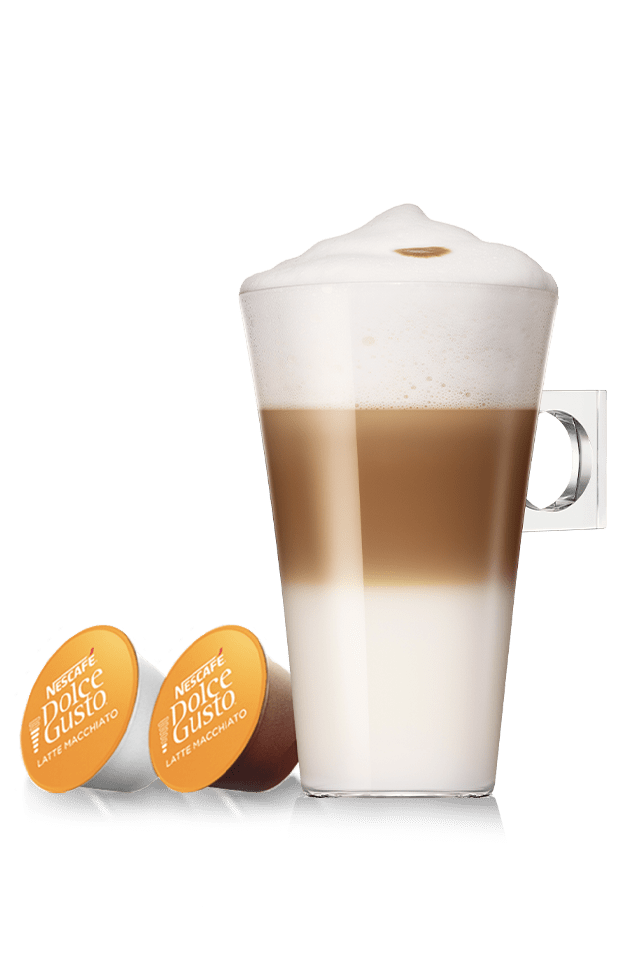 Verre de latte macchiato
