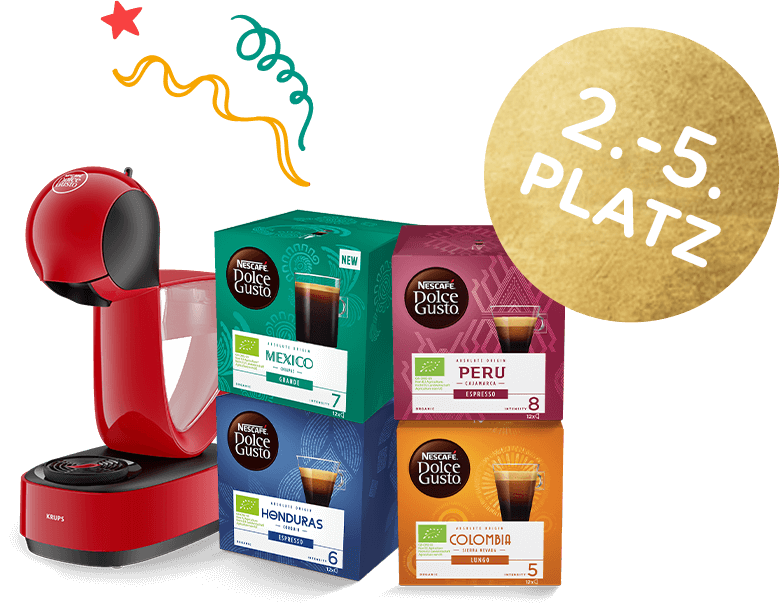 2. - 5. Platz: Produktpaket inkl. Kapselmaschine INFINISSIMA®