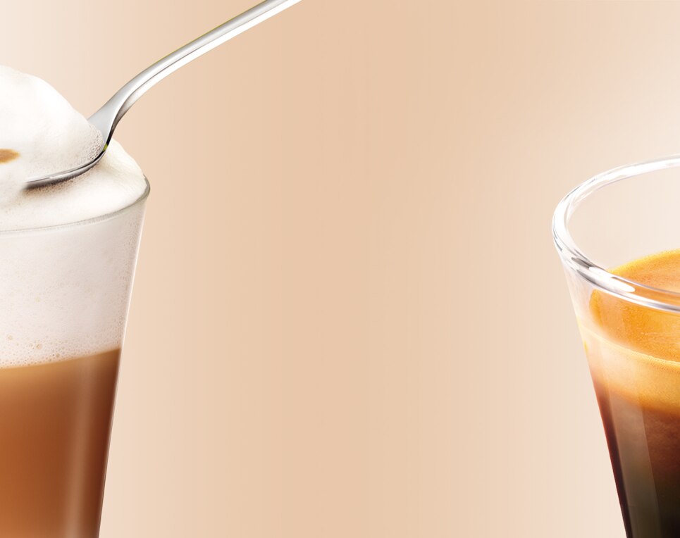 Cappuccino und Espresso
